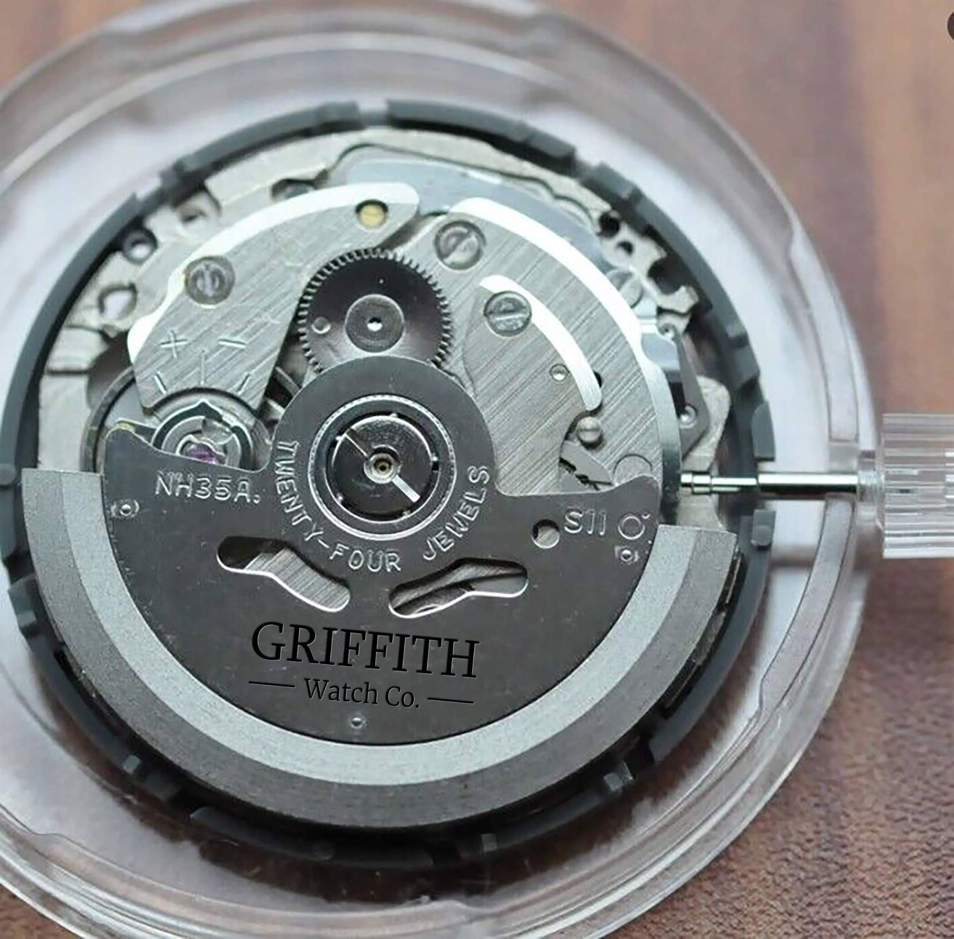 Griffith-signed NH35A automatic movement